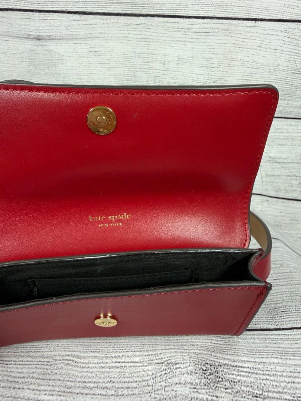 Kate Spade New York Red Bow Belt Bag Waist Pack Crossbody Purse S/M 7x4 - Picture 3 of 11